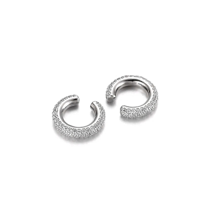 Ear Cuff Cartílago Forma C con Zirconia